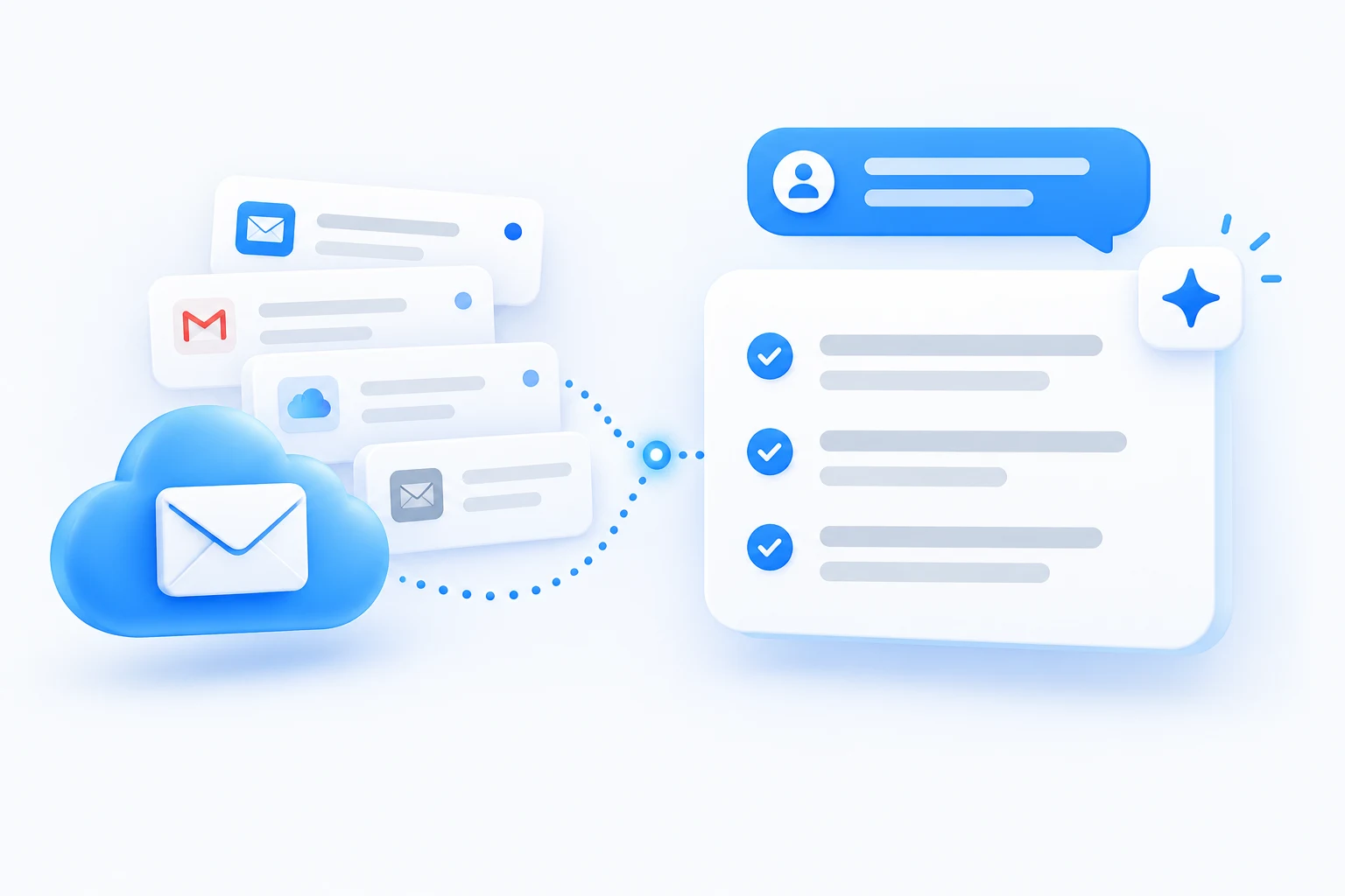 AI chat connected to multiple email inboxes through SuperMailbox MCP